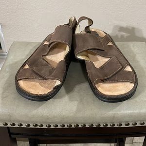 NWT Mens Finn Comfort TORO Cherokee brown Leather Sandal sz EU45 mens US12